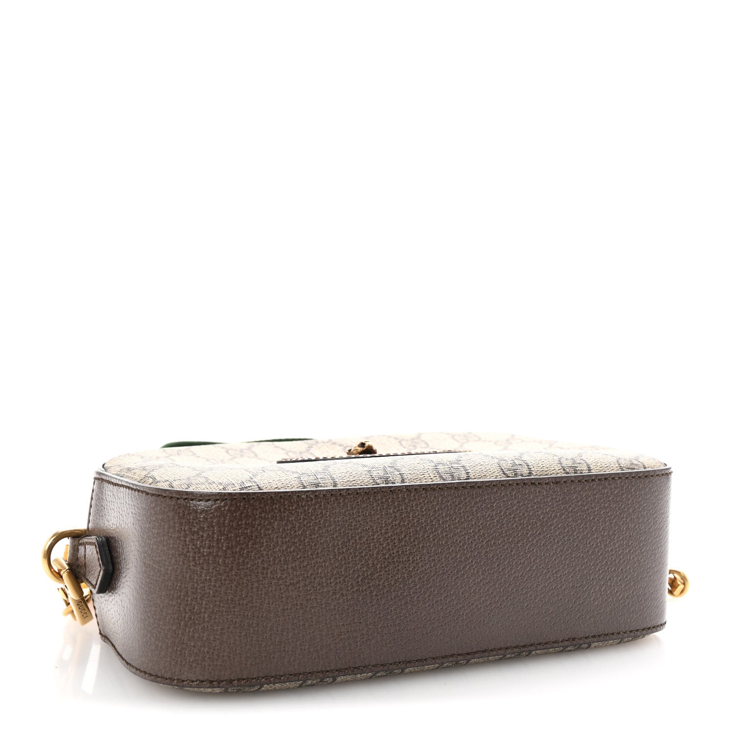 Gucci GG Supreme Monogram Web Neo Vintage Shoulder Bag Beige New Acero Crop 4 of 10