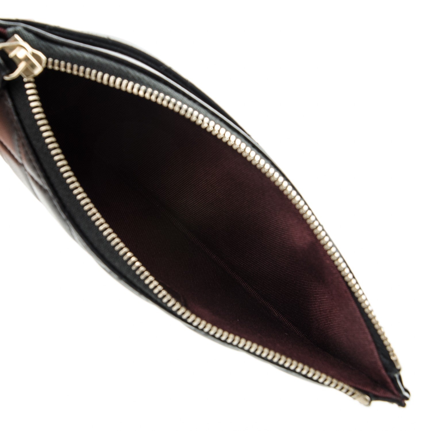 Chanel Lambskin Quilted Classic Zip Pouch Black 5 of 7