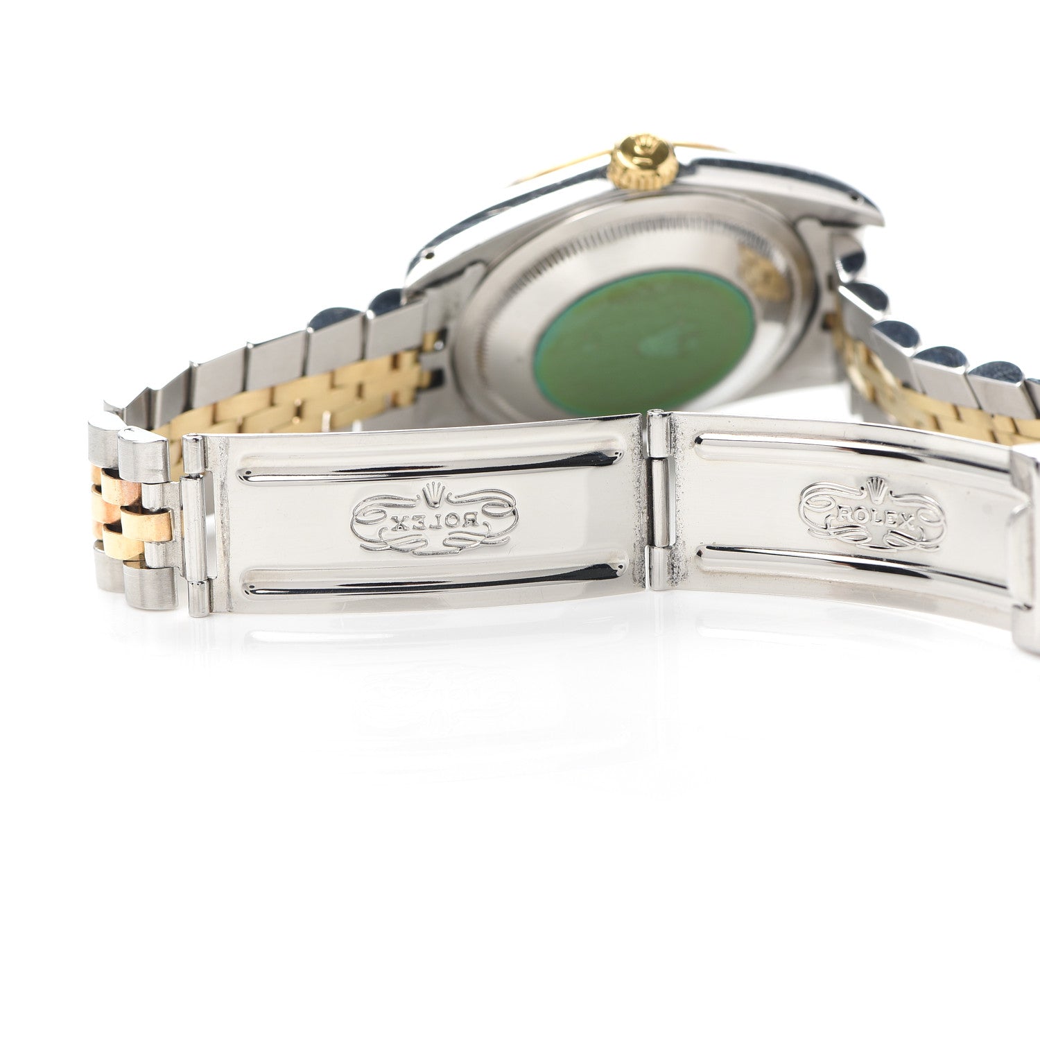 Rolex Stainless Steel 18K Yellow Gold Diamond 36mm Oyster Perpetual Datejust Watch Champagne 16233 4 of 5