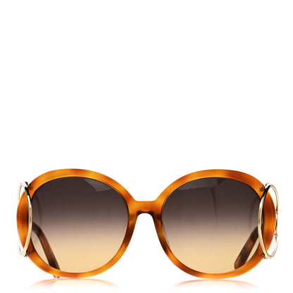 Chloe Jackson Oversized Round Sunglasses CE7105A Tortoise 2 of 6