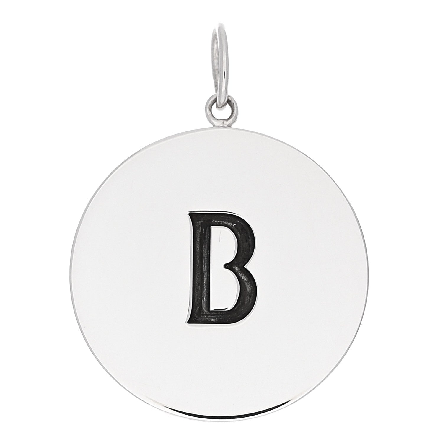 Tiffany Sterling Silver Block Letter B Charm 1 of 4