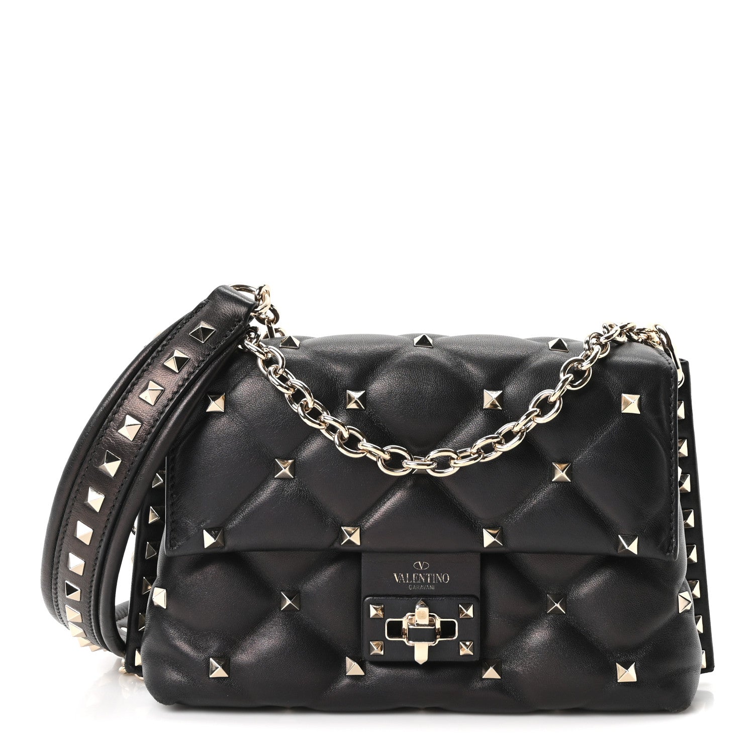 Valentino Garavani Nappa Small Candystud Crossbody Black 1 of 9