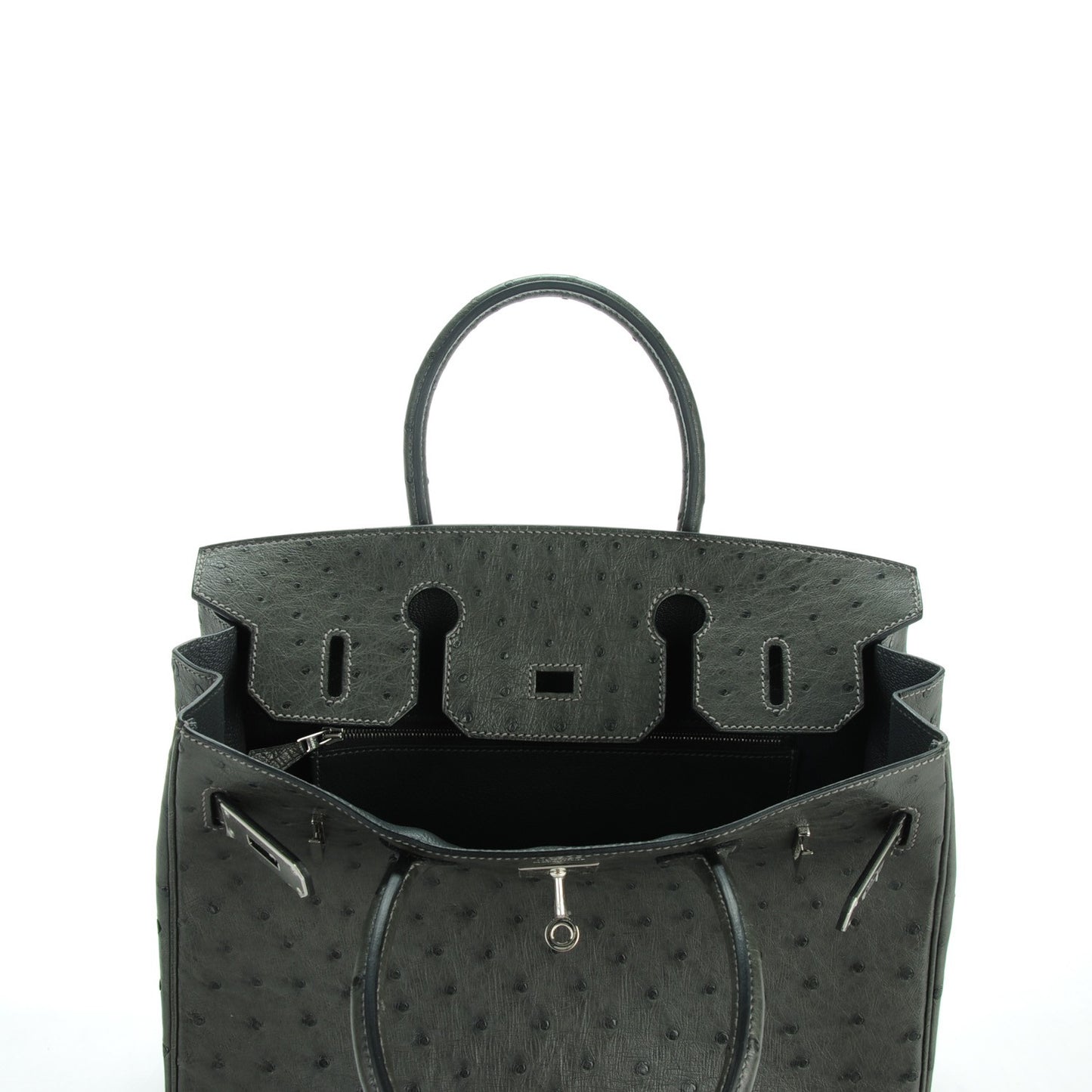 Ostrich Birkin 30 Graphite
