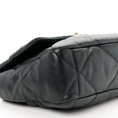 Chanel Lambskin Quilted Large Chanel 19 Flap Black 9 of 11