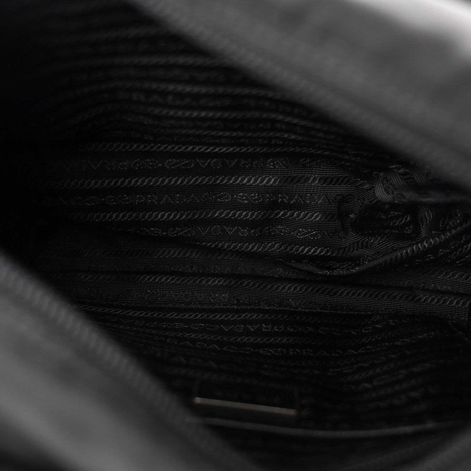 Prada Tessuto Nylon Saffiano Small Vela Messenger Black 5 of 14
