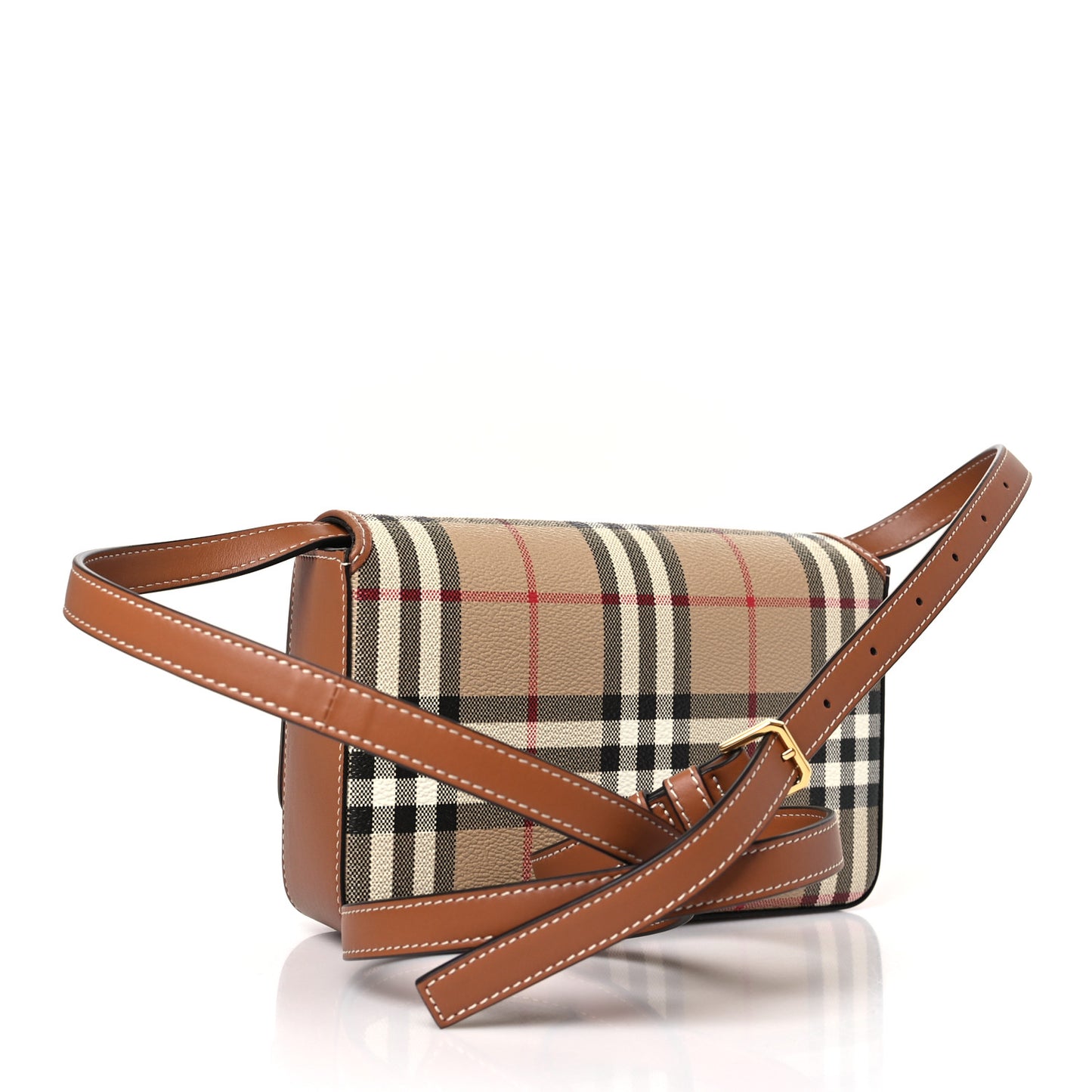 E-Canvas Vintage Check Hampshire Crossbody Archive Beige