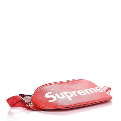 Louis Vuitton X SUPREME Epi Bumbag Red 4 of 10