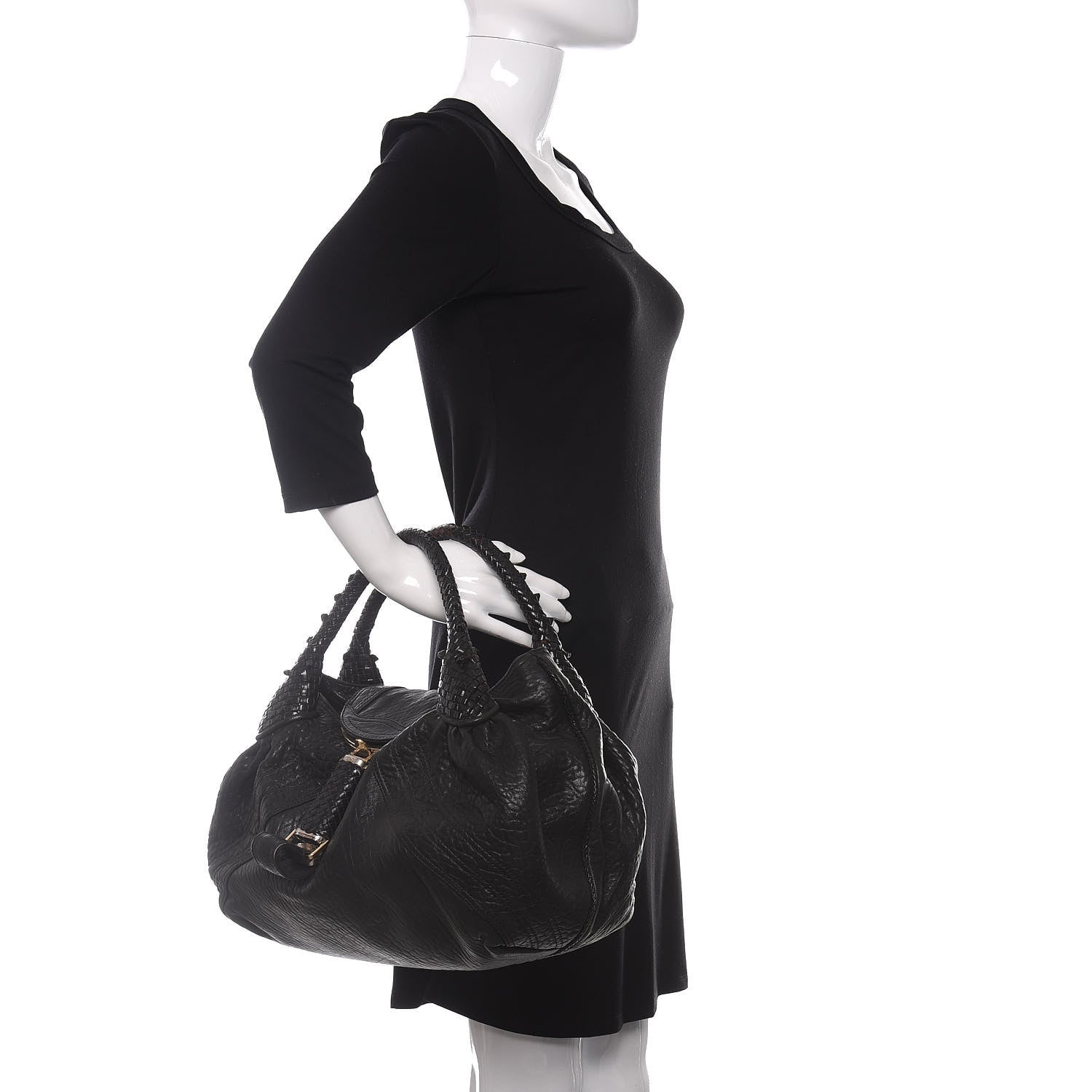 Fendi Nappa Nuvolata Spy Black 2 of 10