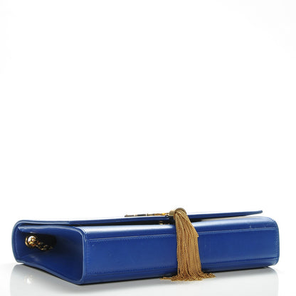 Saint Laurent Smooth Calfskin Medium Classic Monogram Kate Tassel Satchel Royal Blue 4 of 8
