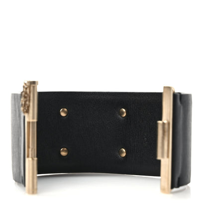 Chanel Calfskin CC Wide Cuff M Black 3 of 4