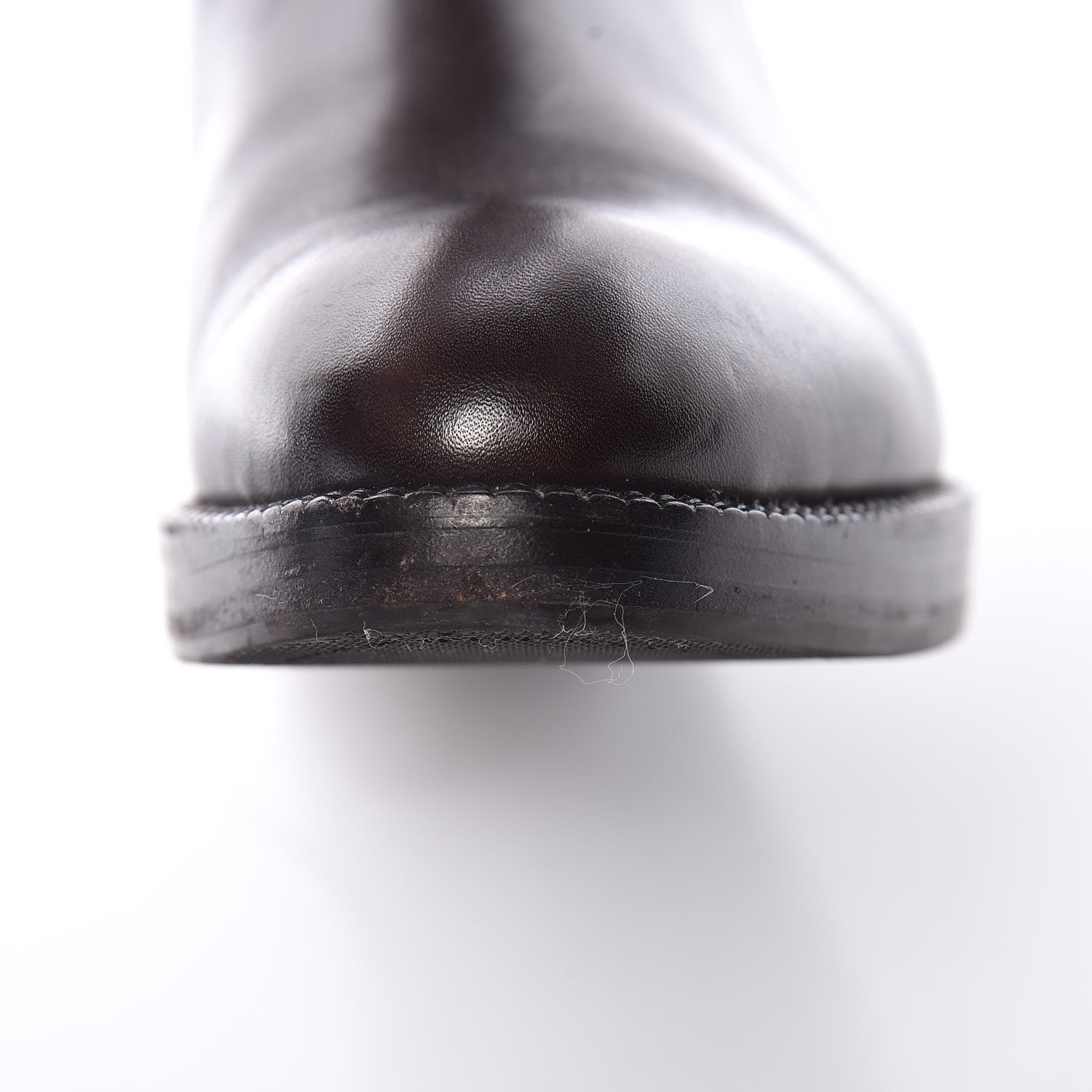 Louis Vuitton Calfskin Embossed Monogram Knee High Riding Boots 37 Brown 13 of 15