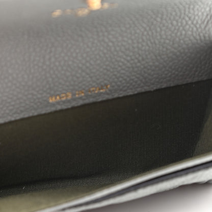 Chanel Caviar Quilted Boy Flap Card Holder Grey 5 of 9