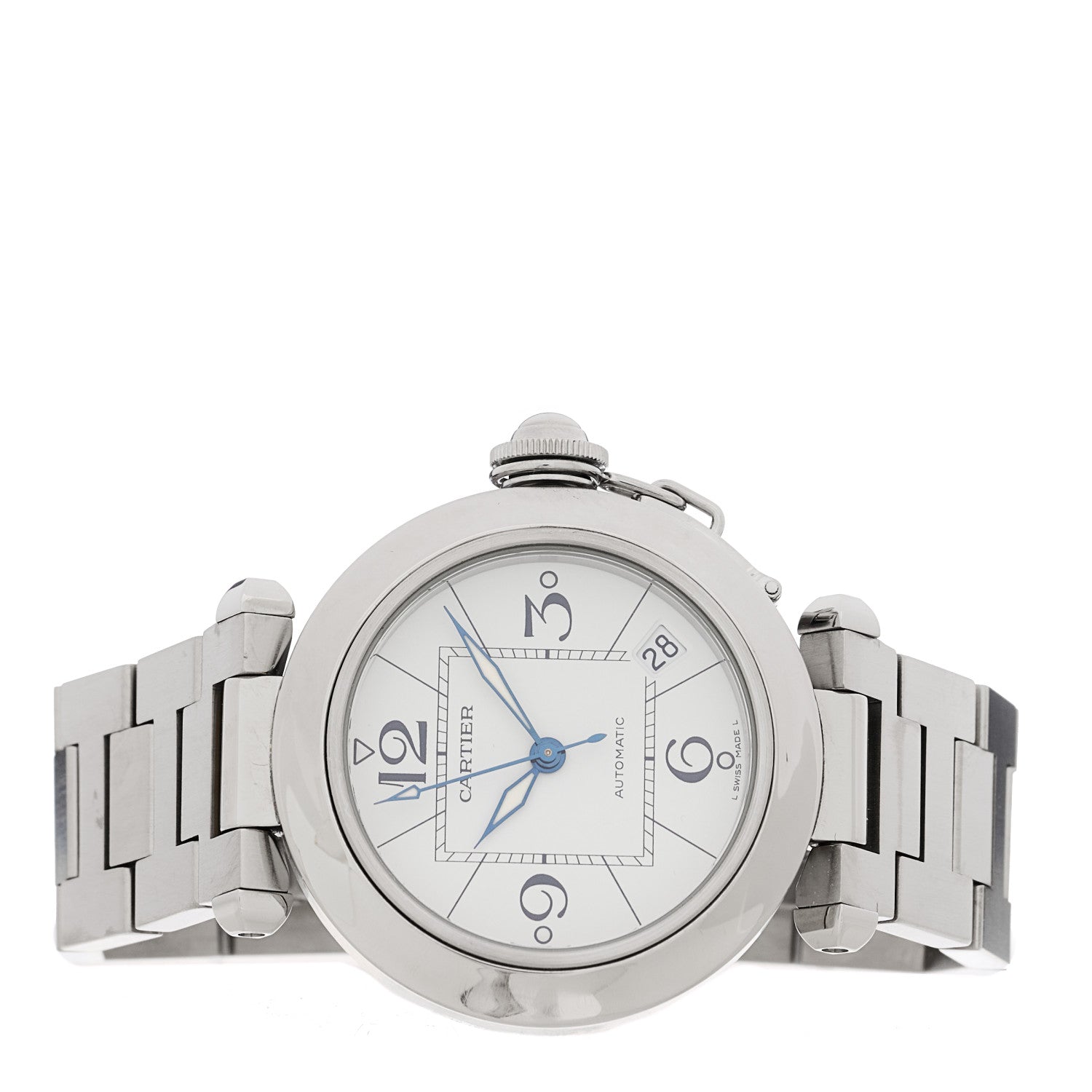 Cartier Stainless Steel 35mm Pasha C Automatic Watch 2 of 4