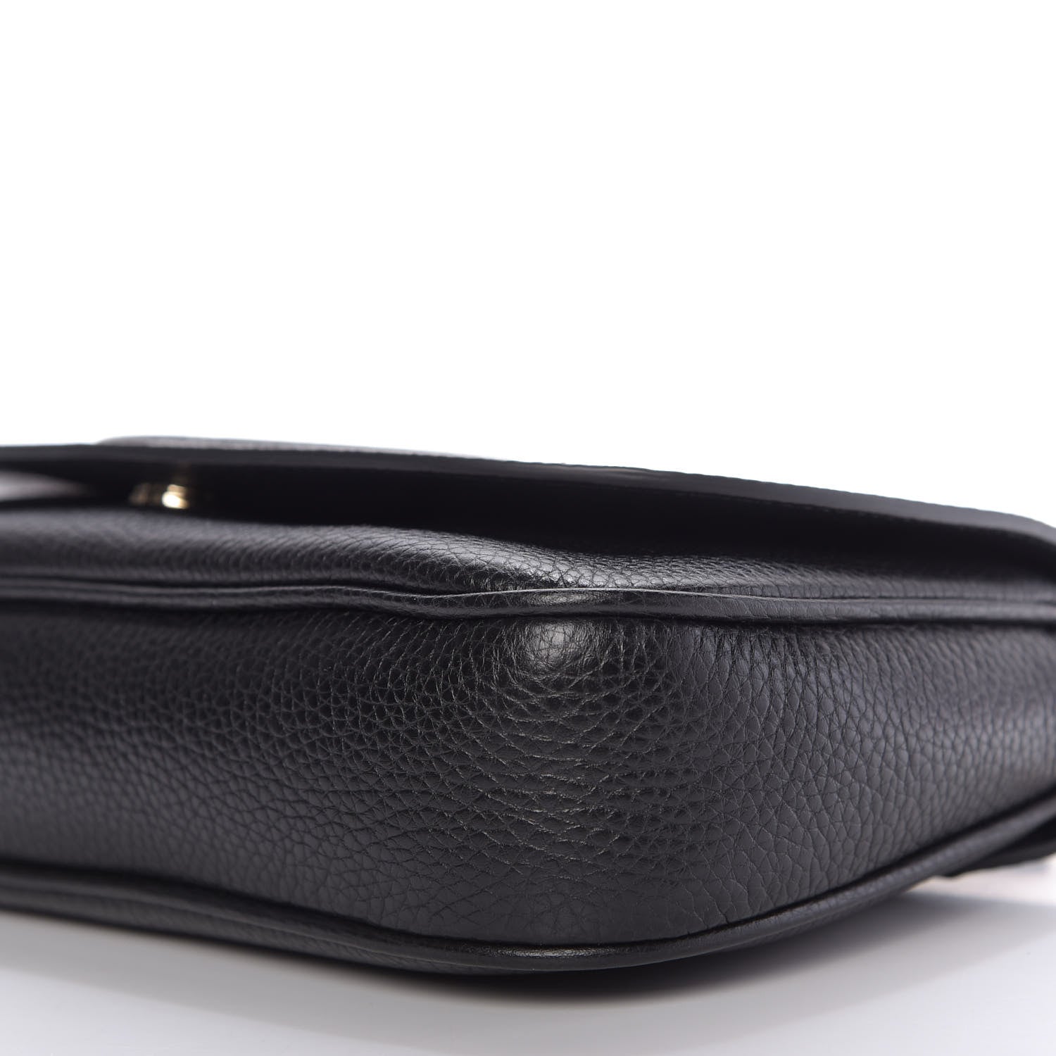 Gucci Pebbled Calfskin Medium Soho Flap Crossbody Black 7 of 9