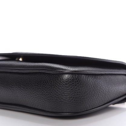 Gucci Pebbled Calfskin Medium Soho Flap Crossbody Black 7 of 9