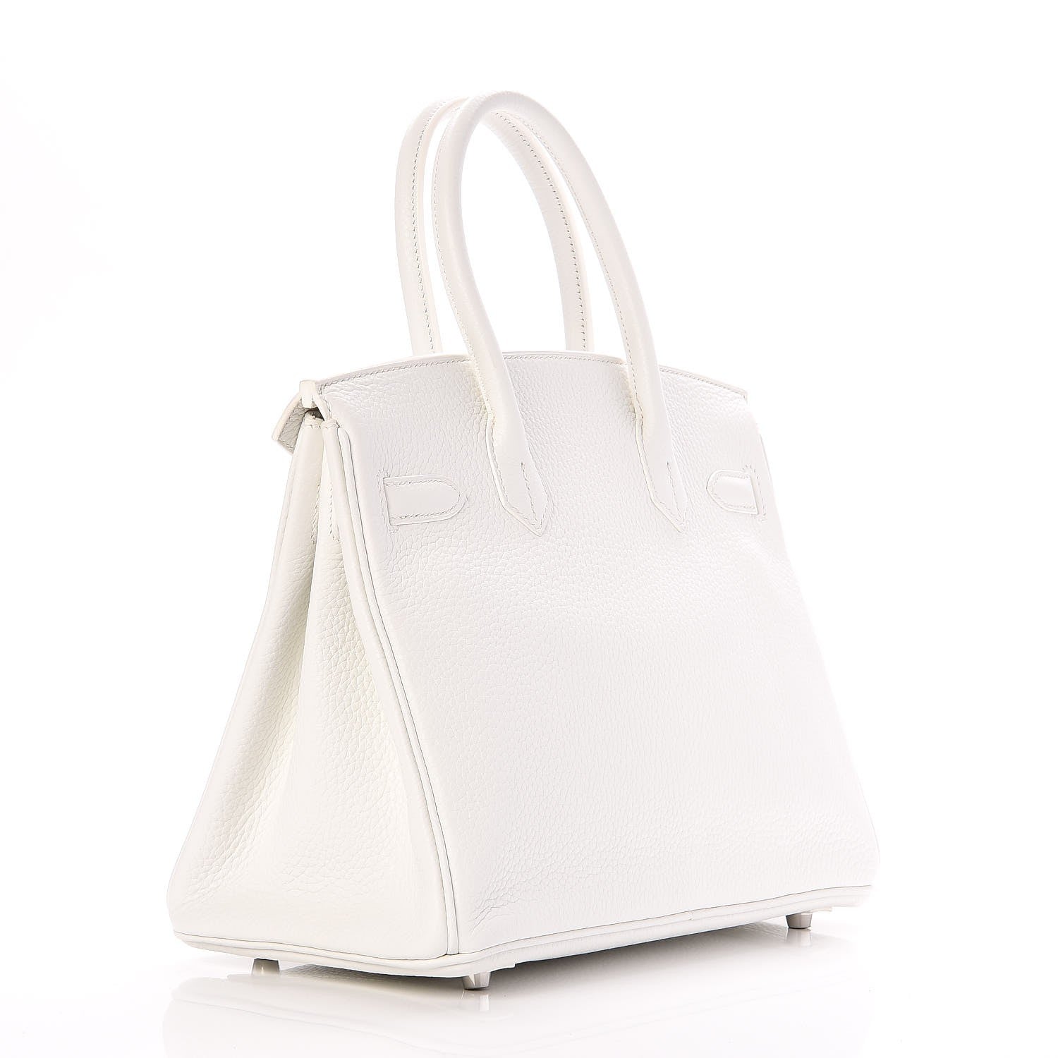 Hermes Taurillon Clemence Birkin 30 White 3 of 36