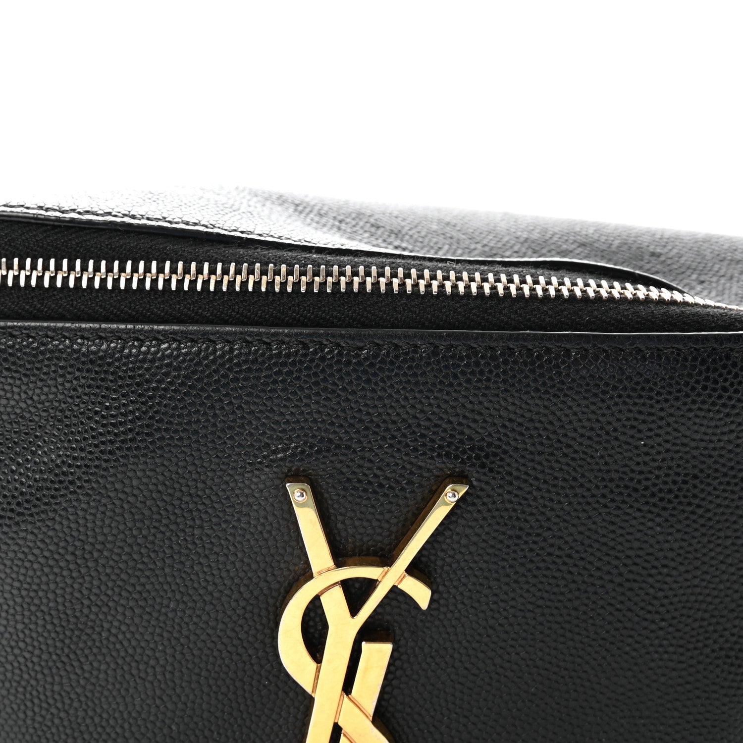 Saint Laurent Grain De Poudre Monogram Belt Bag Black 7 of 9