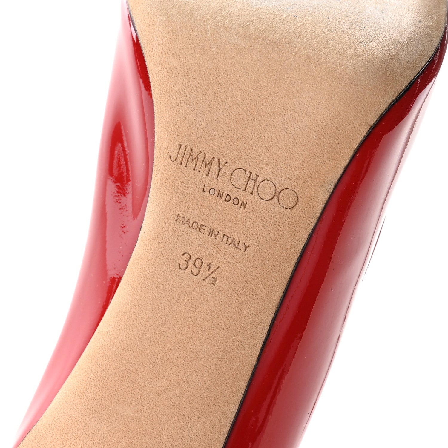 Jimmy Choo Patent Romy 100 Pumps 39.5 Red 7 of 8