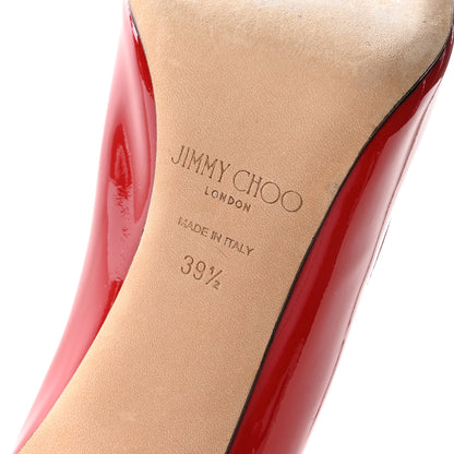 Jimmy Choo Patent Romy 100 Pumps 39.5 Red 7 of 8