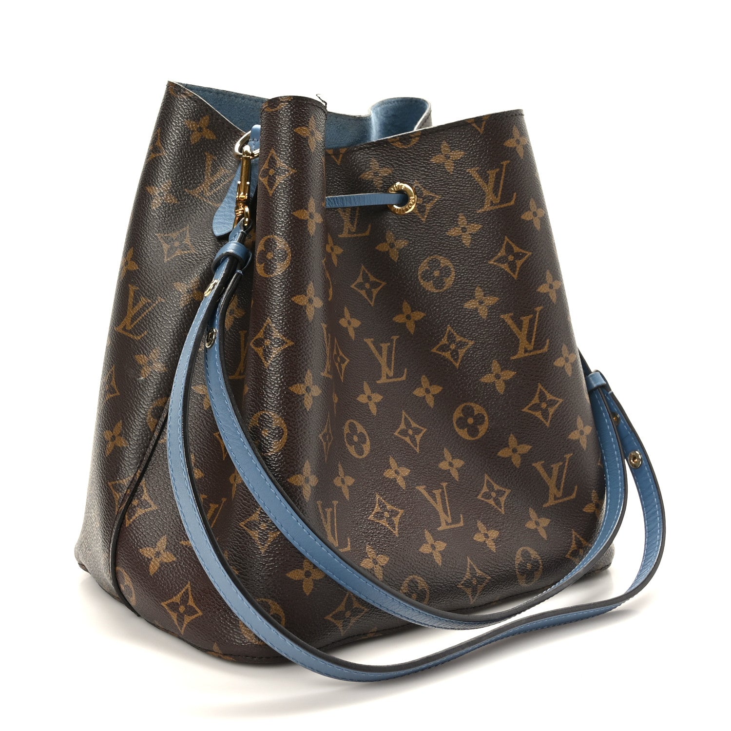 Louis Vuitton Monogram Neonoe MM Blue Jean 3 of 11
