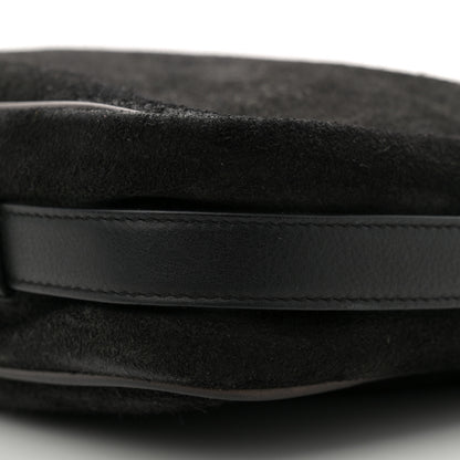 Saint Laurent Suede Flat Messenger Bag Black 10 of 11