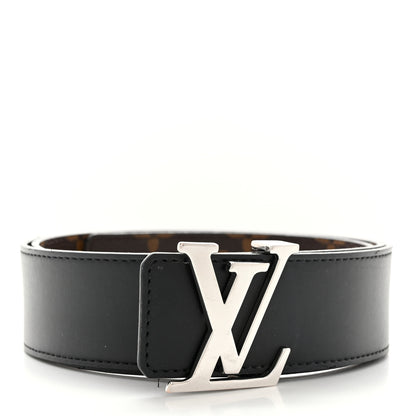 Louis Vuitton Calfskin Monogram 40mm LV Initiales Reversible Belt 95 38 Black 2 of 12