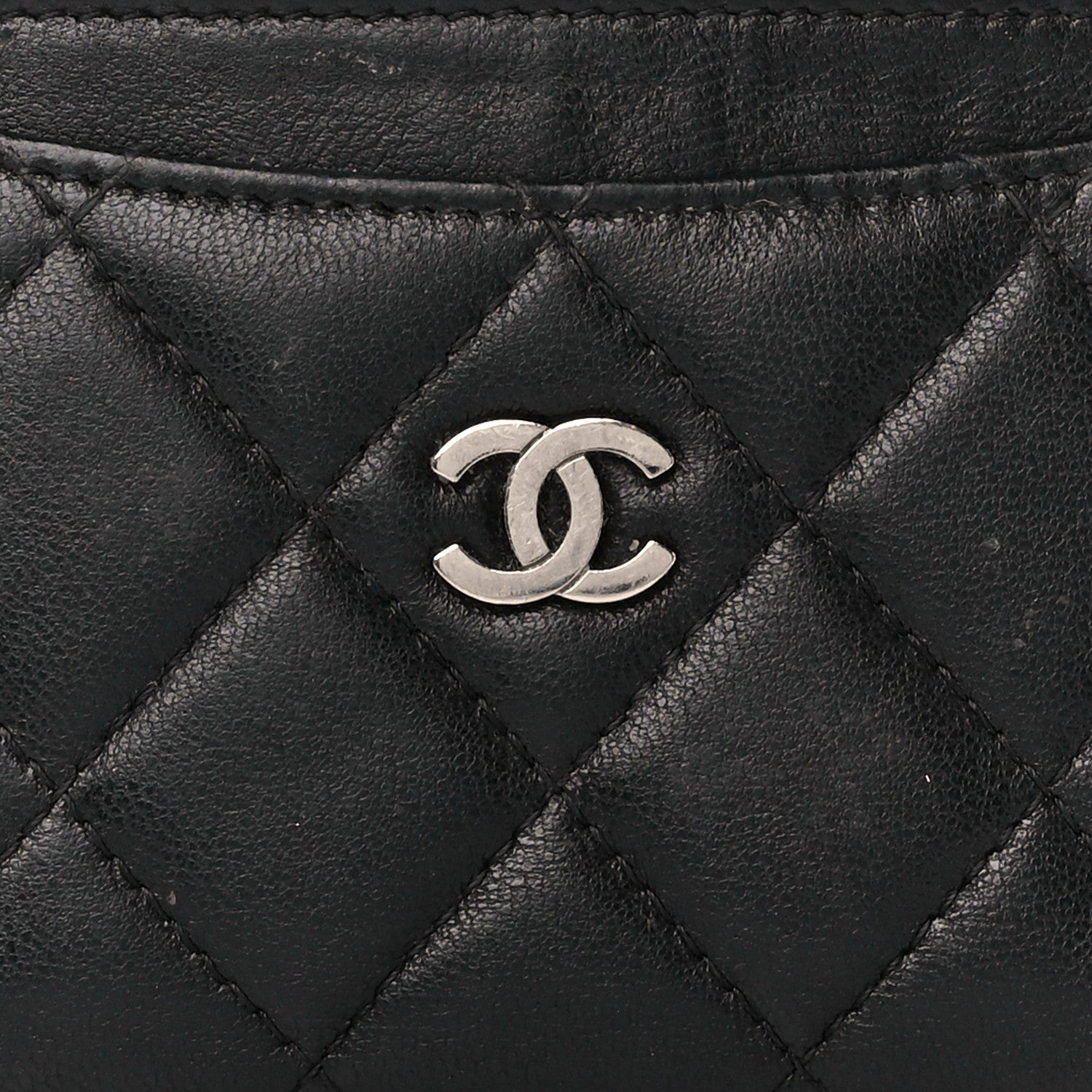 Chanel Lambskin Quilted Card Holder Black 8 of 12