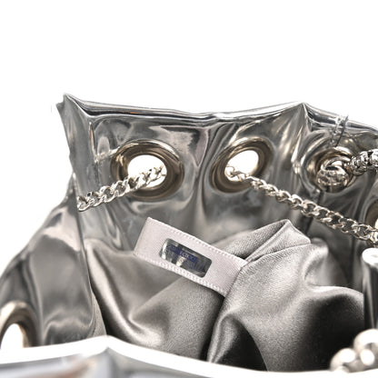 Jimmy Choo Metallic Patent Bon Bon Bag Silver 8 of 14