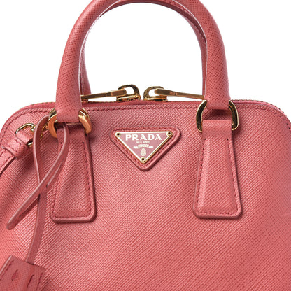 Prada Saffiano Lux Mini Promenade Tote Peonia 11 of 11