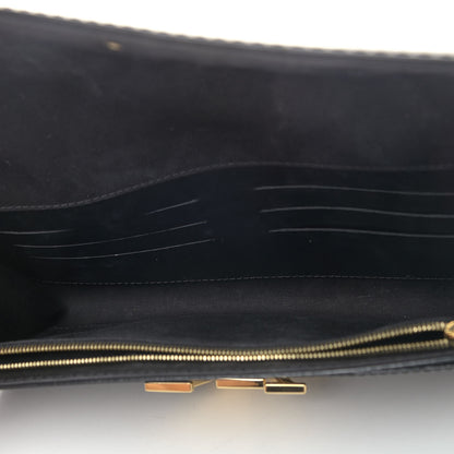 Louis Vuitton Patent Louise Clutch Black 5 of 8