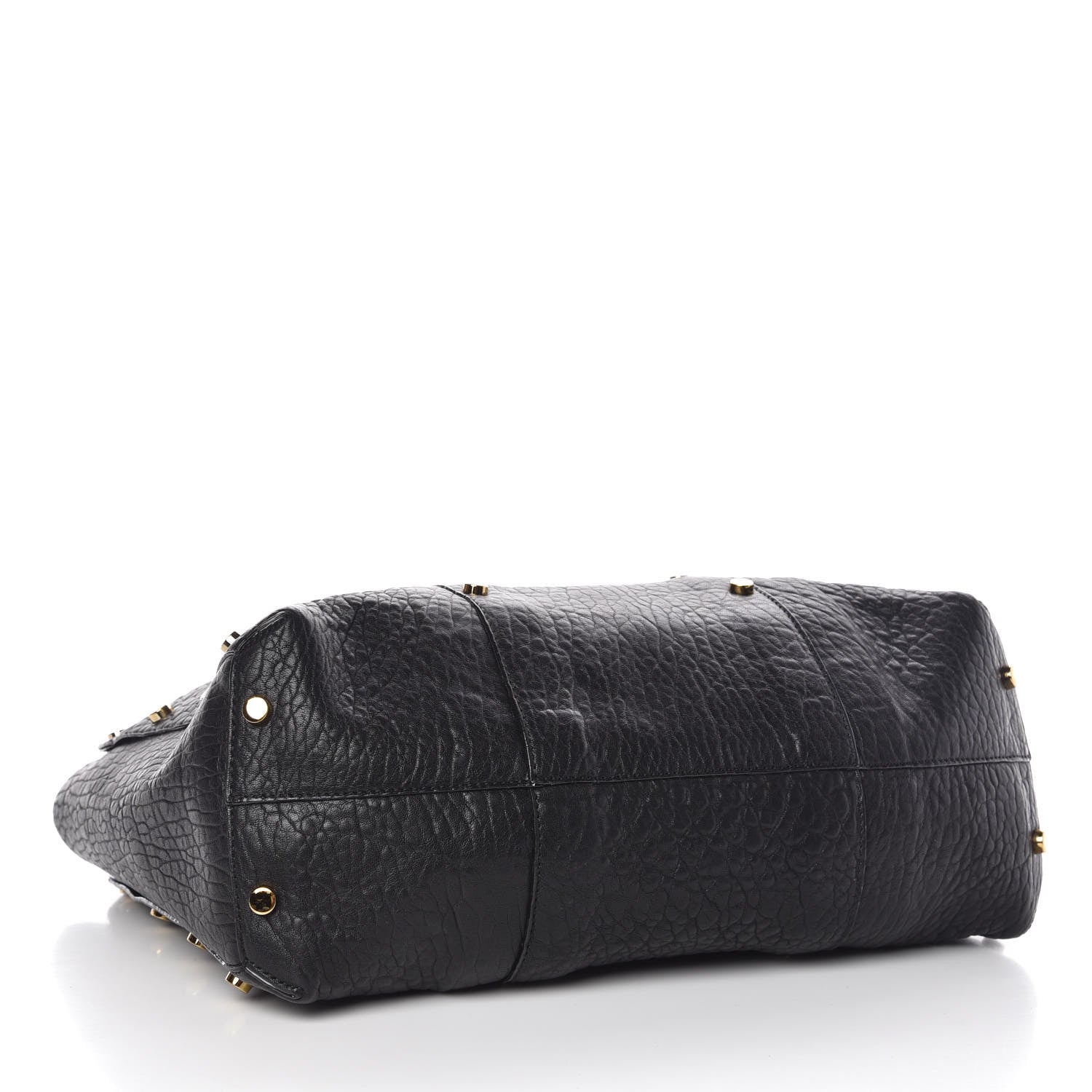 Jimmy Choo Grained Calfskin Studded Lockett Shopper Tote Black 4 of 8