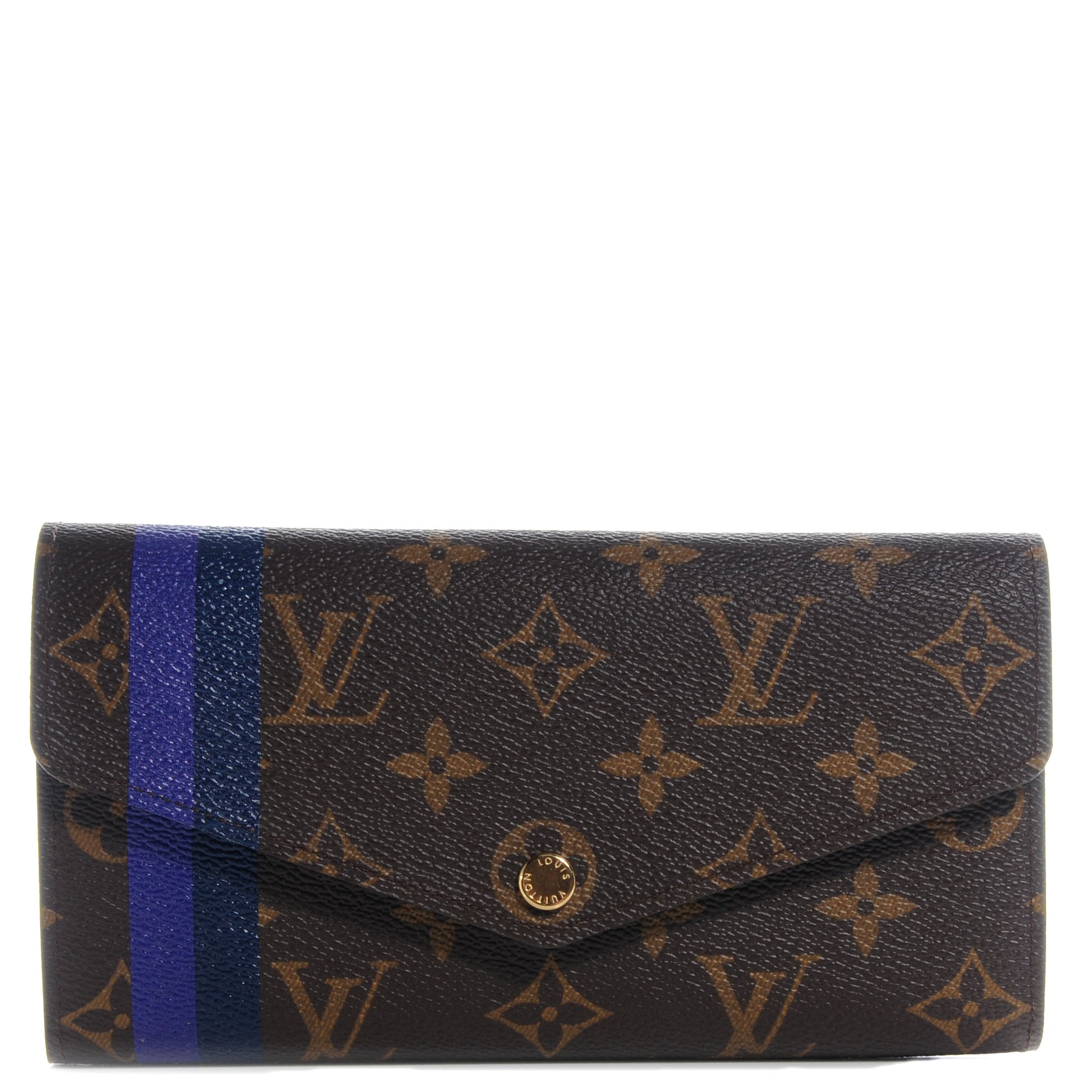 Louis Vuitton Monogram My LV Heritage Sarah Wallet NM Blue Marine Violet 1 of 9