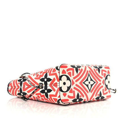 Louis Vuitton Monogram Giant Crafty Neverfull MM Creme Rouge Black 7 of 14