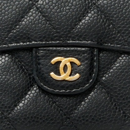 Chanel Caviar Quilted Compact Flap Wallet Black 10 of 10