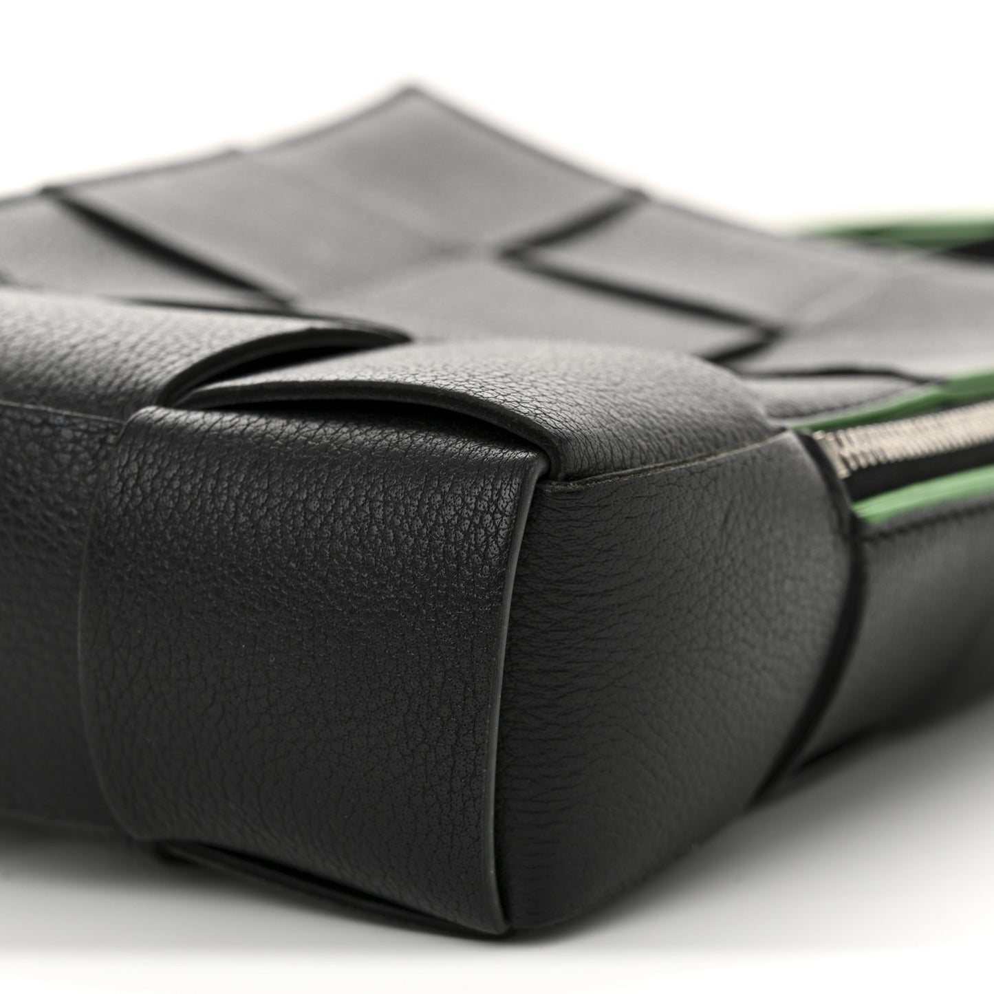 Calfskin Intrecciato Mini Cassette Sling Bag Black Parakeet