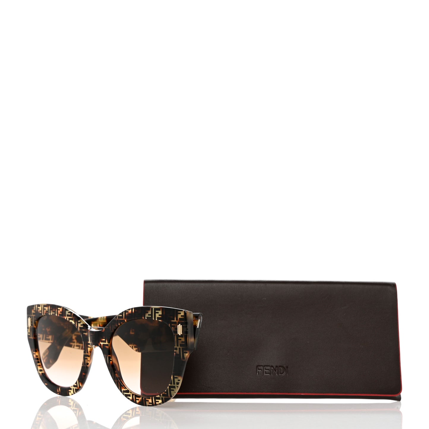 Acetate Fendi Roma Cat Eye Sunglasses FF 0435/S Havana