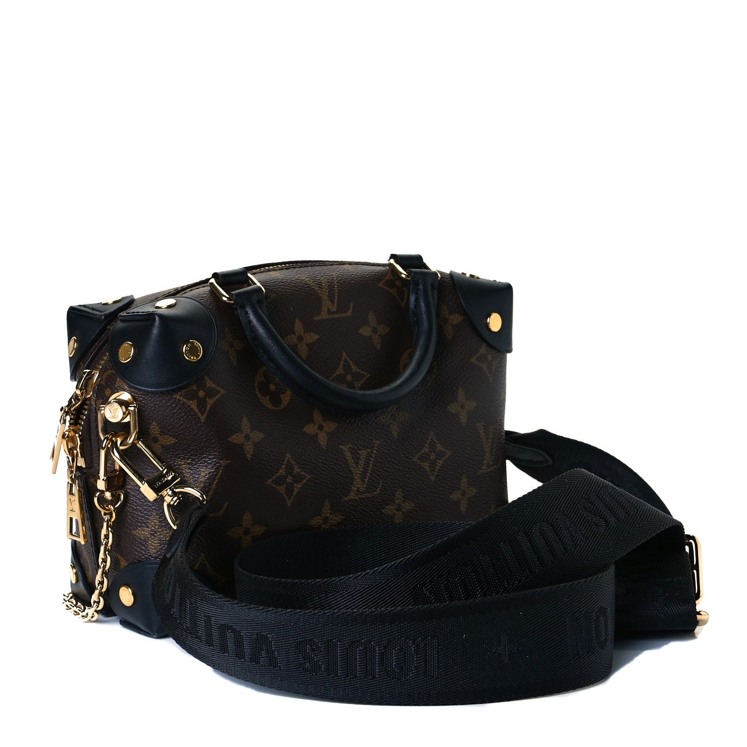 Louis Vuitton Monogram Petite Malle Souple Black 3 of 7