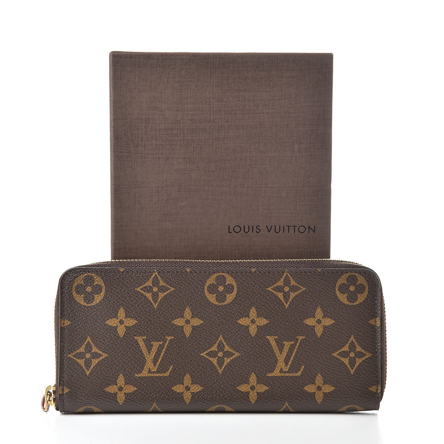 Monogram Clemence Wallet Rose Ballerine