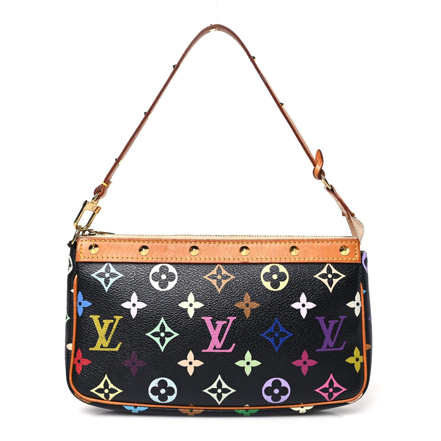 Louis Vuitton Monogram Multicolor Pochette Accessories Black 1 of 10