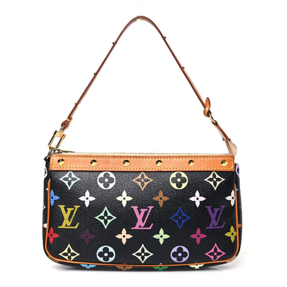 Louis Vuitton Monogram Multicolor Pochette Accessories Black 1 of 10