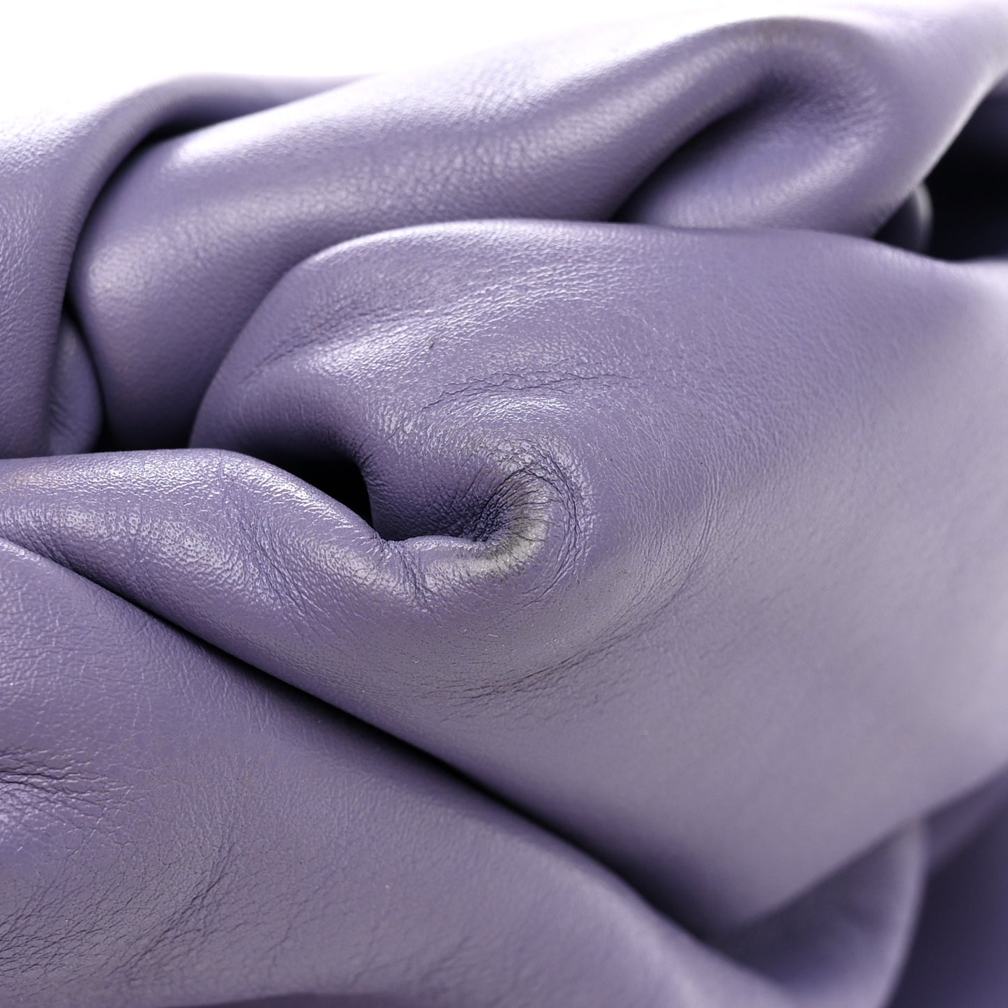 Smooth Butter Calf The Pouch Oversized Clutch Lavender