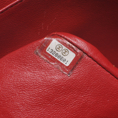 Chanel Lambskin Quilted Maxi Single Flap Red 7 of 8