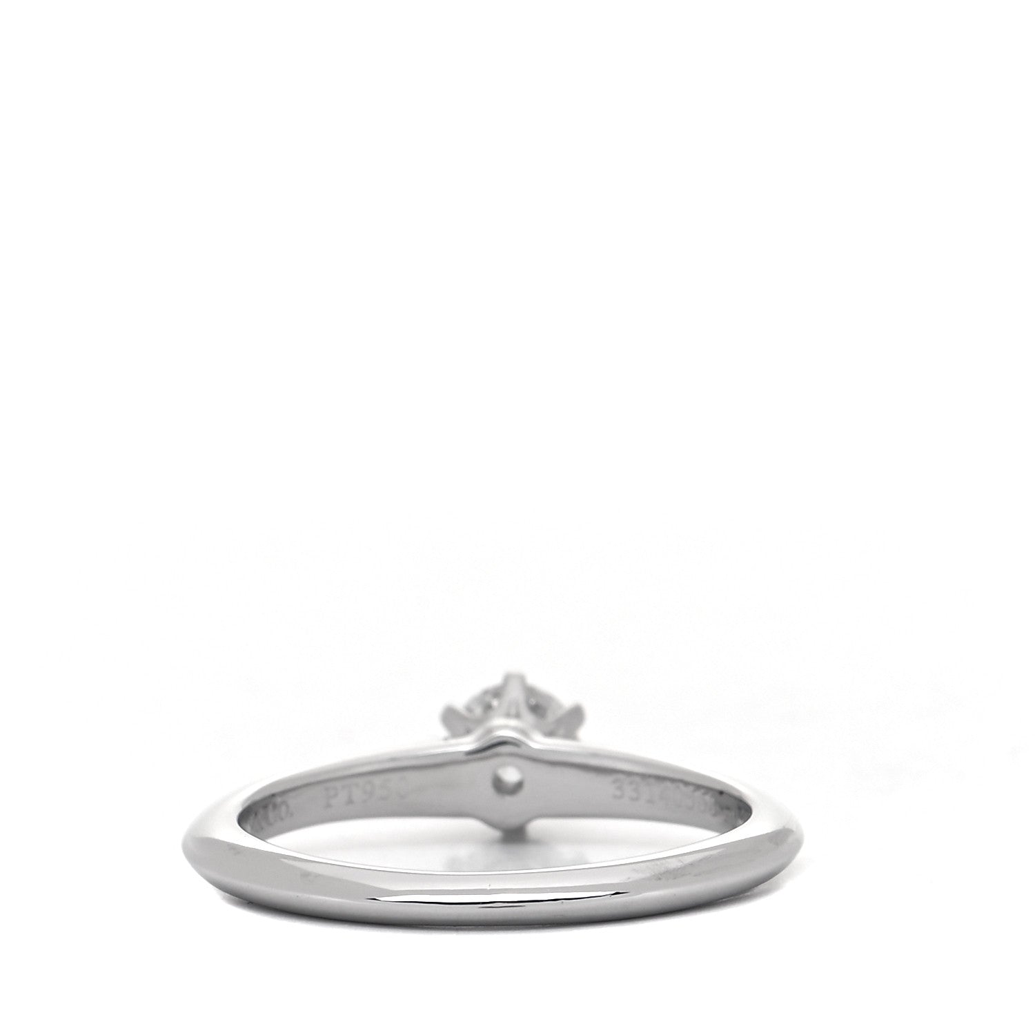 Tiffany Platinum Diamond .28ct Solitaire Engagement Ring 49 5 3 of 8