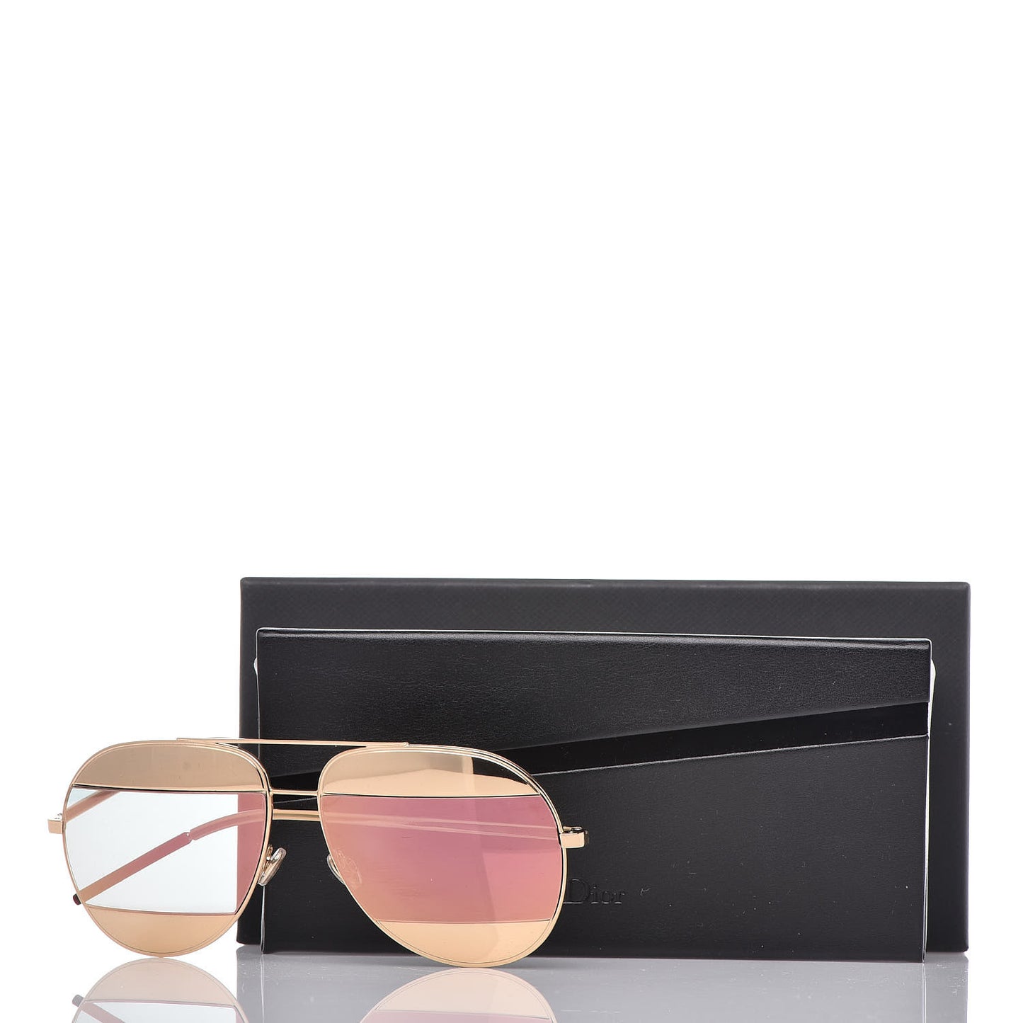 Split 1 Aviator Sunglasses Rose Gold