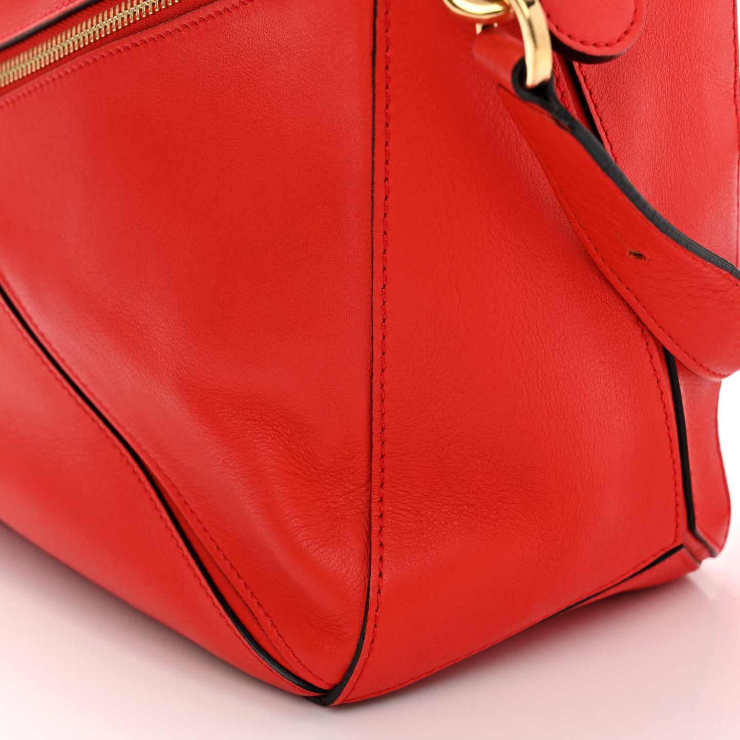 Calfskin Medium Puzzle Bag Scarlet