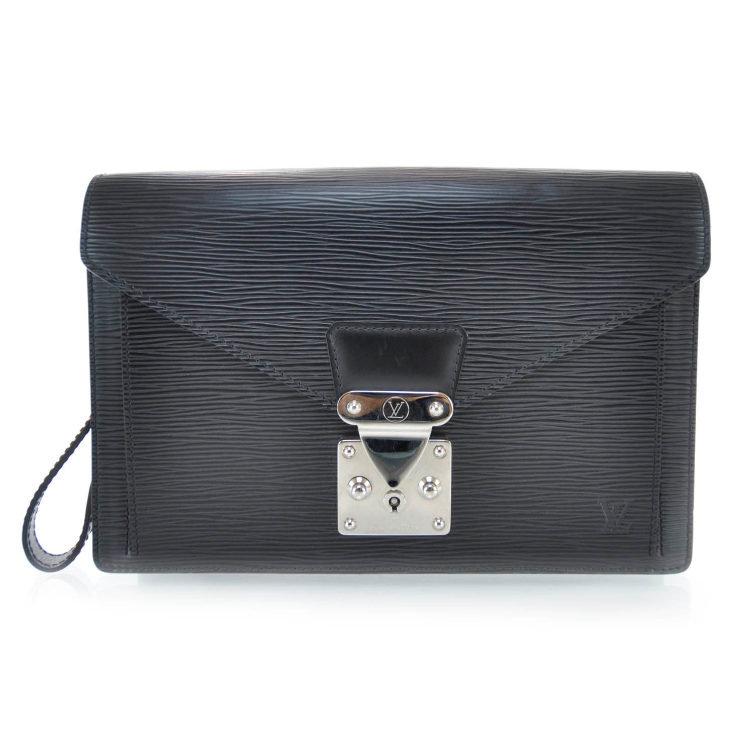 Louis Vuitton Epi Pochette Sellier Dragonne Clutch Black 1 of 7