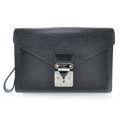 Louis Vuitton Epi Pochette Sellier Dragonne Clutch Black 1 of 7