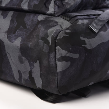 Prada Tessuto Nylon Camouflage Print Double Buckle Backpack Fumo 10 of 11
