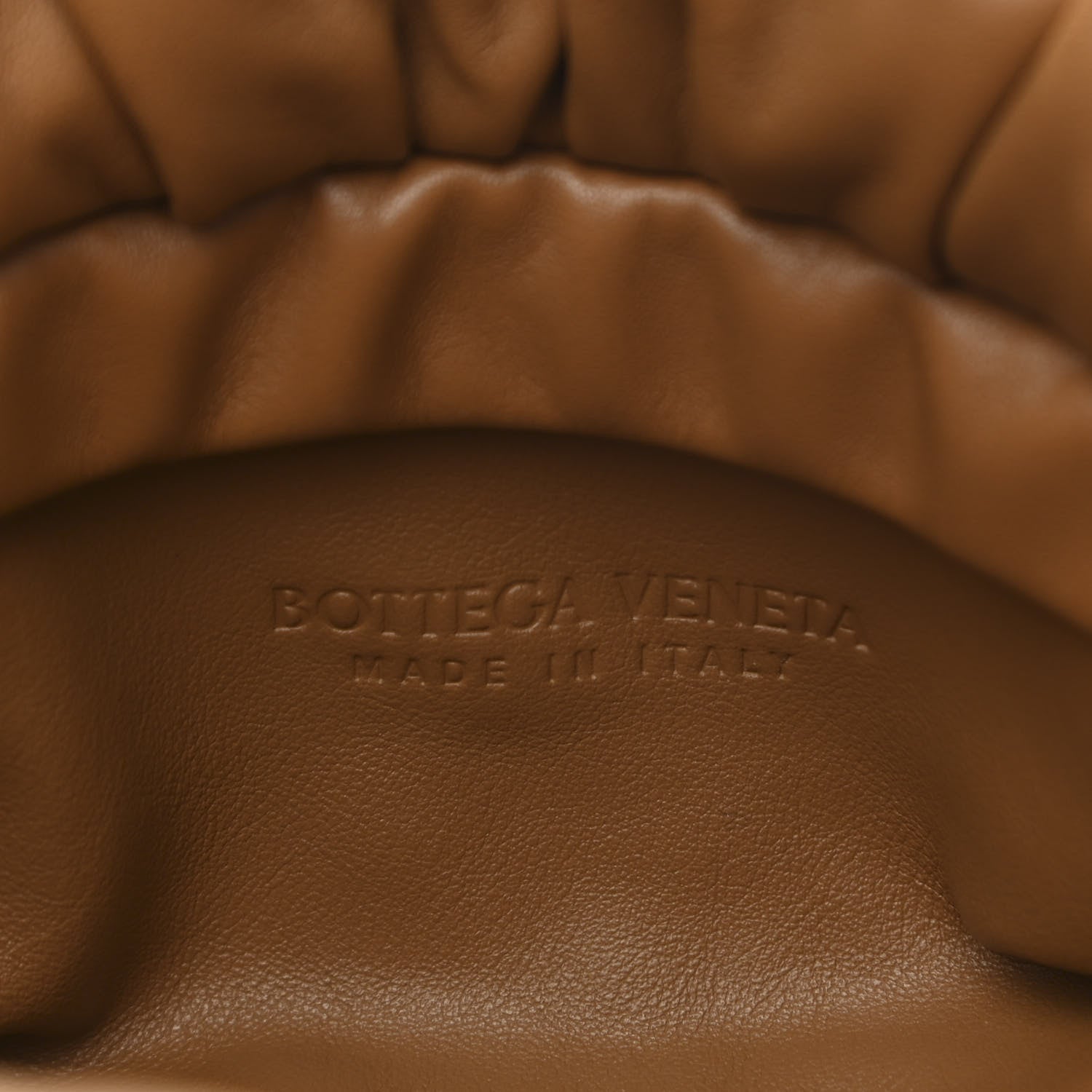 Bottega Veneta Calfskin The Pouch Chain Moutarde 6 of 10