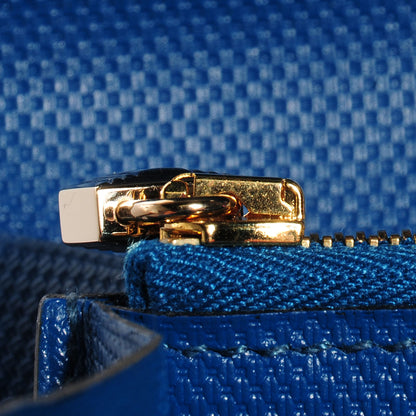 Hermes Grain d'H Kelly Longue Wallet Bleu De Galice 18 of 18